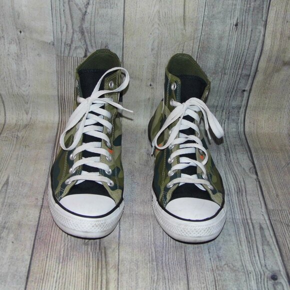 CONVERSE Chuck Taylor AS HI Light Field Surplus Camo Sneakers Mens Size 10 - Picture 4 of 7